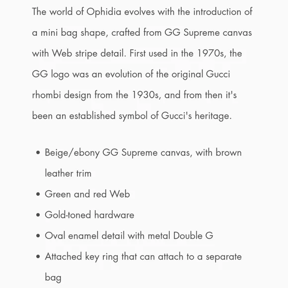 ๐2X HP๐ Authentic Gucci Ophidia GG Supreme Mini Bag - Picture 10 of 11
